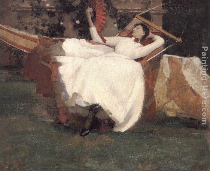 John Lavery The Red Fan